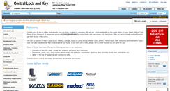 Desktop Screenshot of centrallockandkey.com
